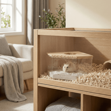 SereniPet - Deluxe Hamster Sand Bath Box
